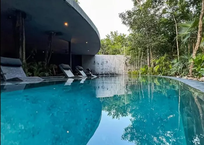 Luxury 4 Bedroom In Aldea Zama Near And Downtown With Private Pool Jacuzzi And Sauna * Tulum