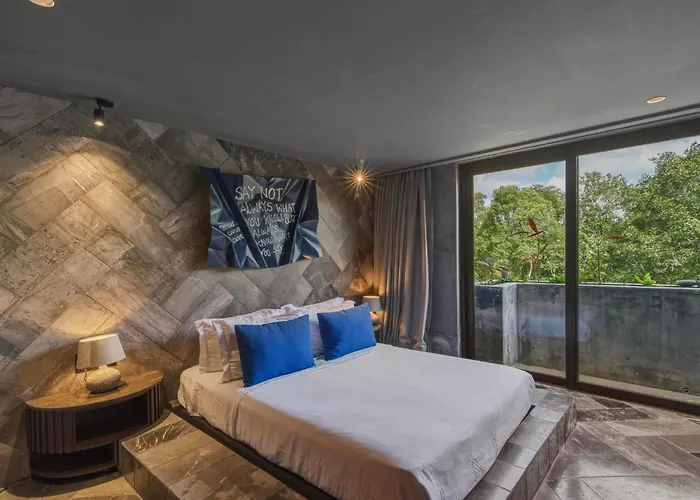 Luxury 4 Bedroom In Aldea Zama Near And Downtown With Private Pool Jacuzzi And Sauna Villa *