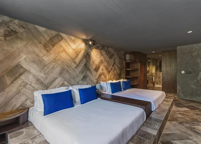 Luxury 4 Bedroom In Aldea Zama Near And Downtown With Private Pool Jacuzzi And Sauna Villa *