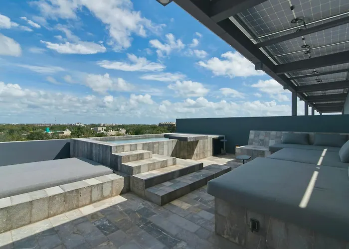 Villa Luxury 4 Bedroom In Aldea Zama Near And Downtown With Private Pool Jacuzzi And Sauna Tulum